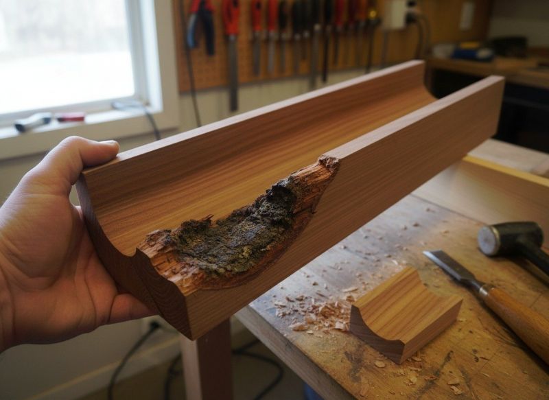 Wood Gutter Replacement